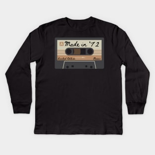 1972 Mixed Tape Limited Edition Classic Kids Long Sleeve T-Shirt